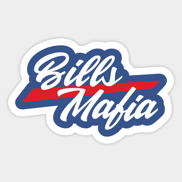 Bills Mafia Buffalo Bills T Shirt Sticker by johnnystackart